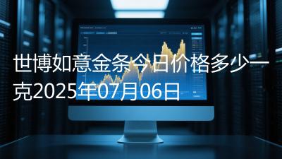 世博如意金条今日价格多少一克2025年07月06日