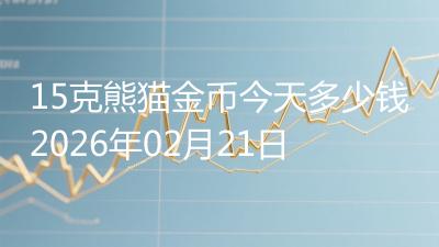 15克熊猫金币今天多少钱2026年02月21日