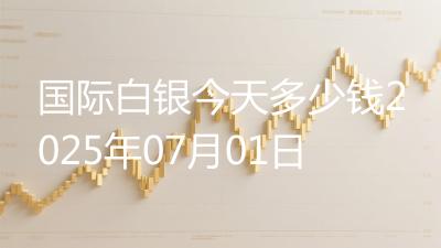 国际白银今天多少钱2025年07月01日