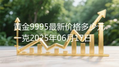 黄金9995最新价格多少元一克2025年06月17日