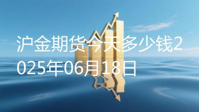 沪金期货今天多少钱2025年06月18日