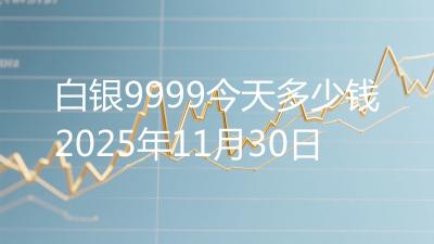白银9999今天多少钱2025年11月30日