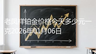 老凤祥铂金价格今天多少元一克2026年01月06日