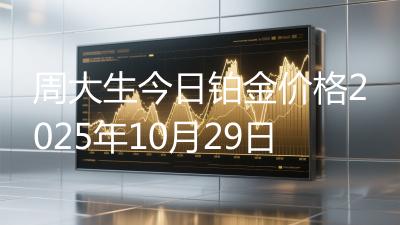 周大生今日铂金价格2025年10月29日