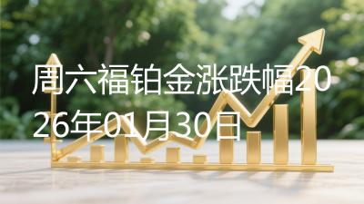 周六福铂金涨跌幅2026年01月30日