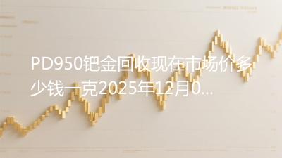 PD950钯金回收现在市场价多少钱一克2025年12月03日