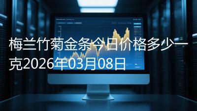 梅兰竹菊金条今日价格多少一克2026年03月08日