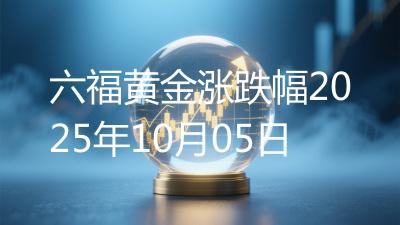 六福黄金涨跌幅2025年10月05日