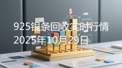 925银条回收实时行情2025年10月29日