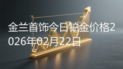 金兰首饰今日铂金价格2026年02月22日