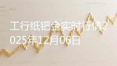 工行纸钯金实时行情2025年12月06日