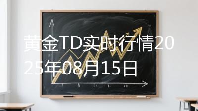 黄金TD实时行情2025年08月15日
