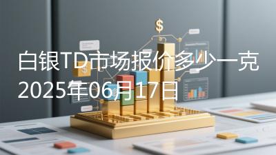 白银TD市场报价多少一克2025年06月17日