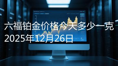 六福铂金价格今天多少一克2025年12月26日