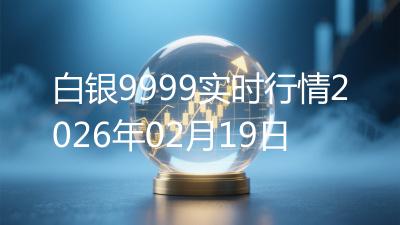 白银9999实时行情2026年02月19日