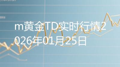 m黄金TD实时行情2026年01月25日