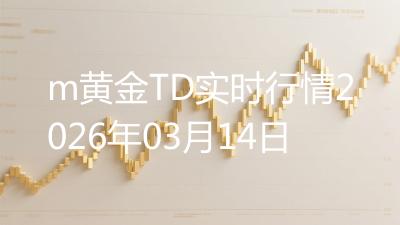 m黄金TD实时行情2026年03月14日