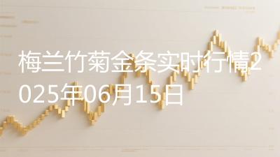梅兰竹菊金条实时行情2025年06月15日