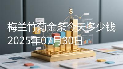 梅兰竹菊金条今天多少钱2025年07月30日