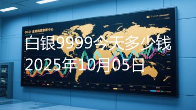 白银9999今天多少钱2025年10月05日
