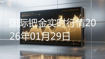 国际钯金实时行情2026年01月29日