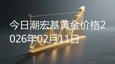 今日潮宏基黄金价格2026年02月11日