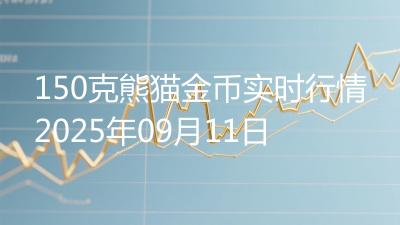 150克熊猫金币实时行情2025年09月11日