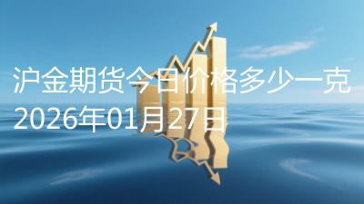 沪金期货今日价格多少一克2026年01月27日