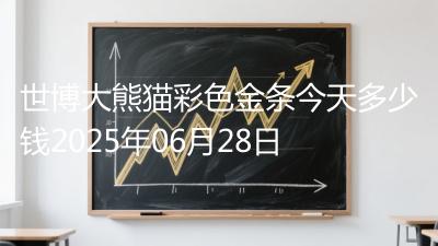 世博大熊猫彩色金条今天多少钱2025年06月28日