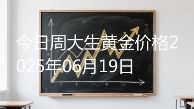 今日周大生黄金价格2025年06月19日