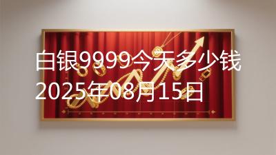 白银9999今天多少钱2025年08月15日
