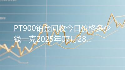 PT900铂金回收今日价格多少钱一克2025年07月28日