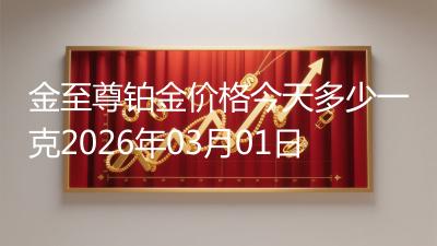 金至尊铂金价格今天多少一克2026年03月01日
