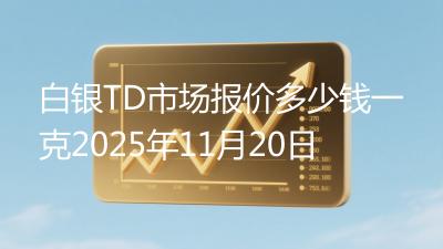 白银TD市场报价多少钱一克2025年11月20日