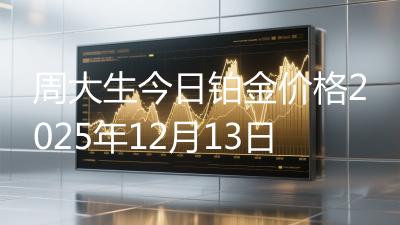 周大生今日铂金价格2025年12月13日