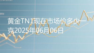 黄金TN1现在市场价多少一克2025年06月06日