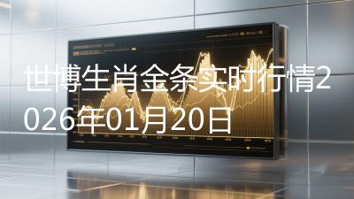 世博生肖金条实时行情2026年01月20日