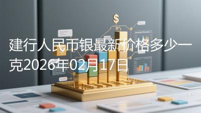 建行人民币银最新价格多少一克2026年02月17日