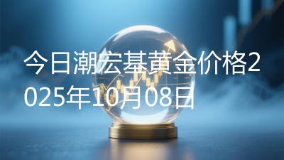 今日潮宏基黄金价格2025年10月08日