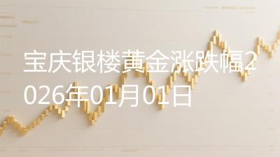 宝庆银楼黄金涨跌幅2026年01月01日