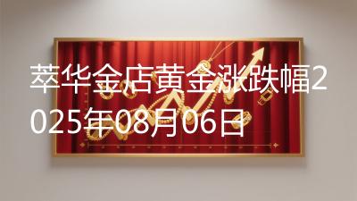 萃华金店黄金涨跌幅2025年08月06日