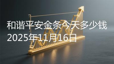和谐平安金条今天多少钱2025年11月16日