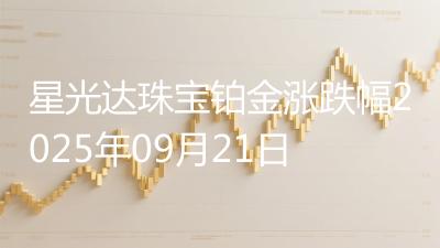 星光达珠宝铂金涨跌幅2025年09月21日