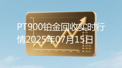PT900铂金回收实时行情2025年07月15日