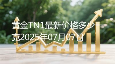 黄金TN1最新价格多少一克2025年07月07日
