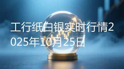 工行纸白银实时行情2025年10月25日