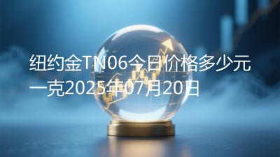 纽约金TN06今日价格多少元一克2025年07月20日