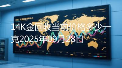 14K金回收当前价格多少一克2025年09月28日