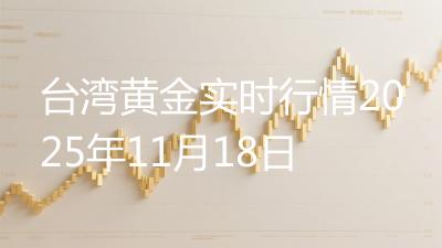 台湾黄金实时行情2025年11月18日