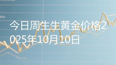 今日周生生黄金价格2025年10月10日